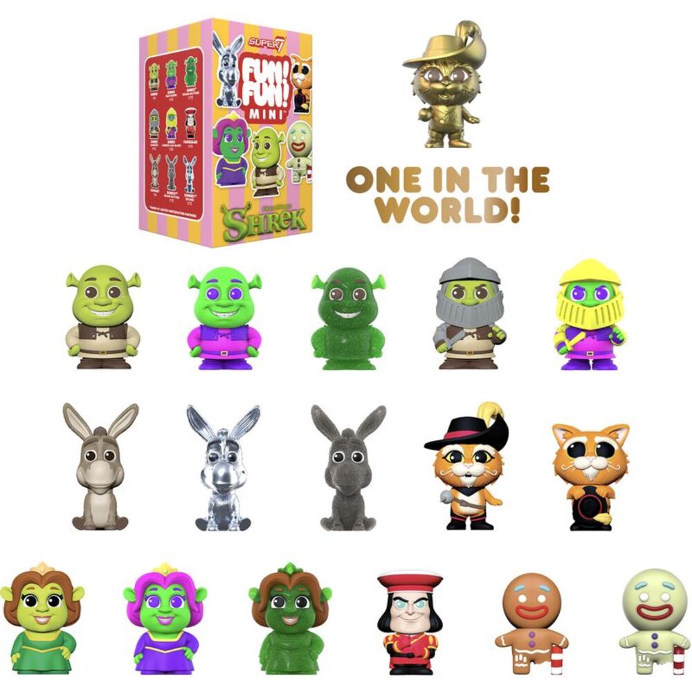 Super7 - Shrek - FUN! FUN! MINI Blind Box Wv1 - 9pc PDQ  COLLECTIBLES